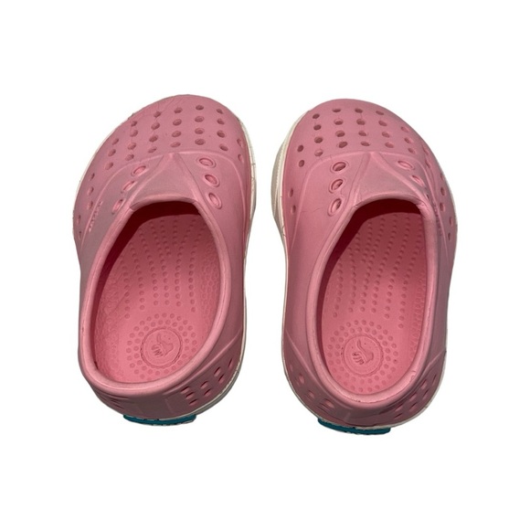 Native Miller Shoes Child Size 4 US Little Kids Pink White Slip-On Lightweight - Picture 4 of 8